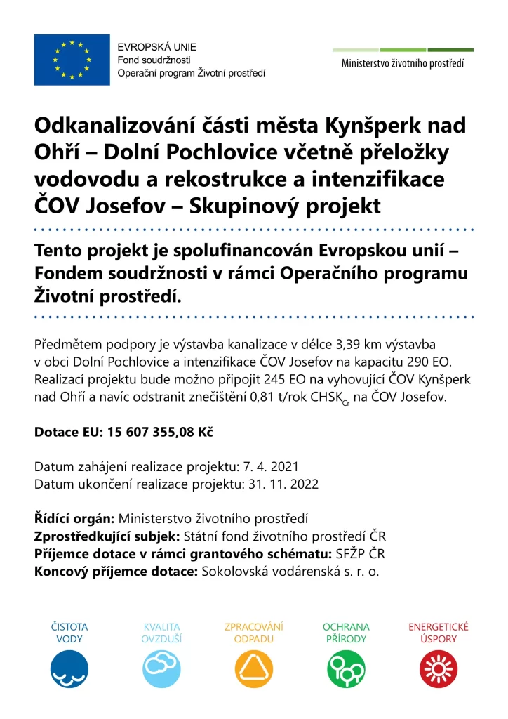 Projekty | Sokolovská vodárenská s.r.o.